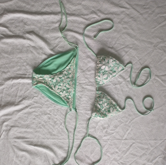 Women's mint green Xhilaration bikini set - Picture 5 of 8